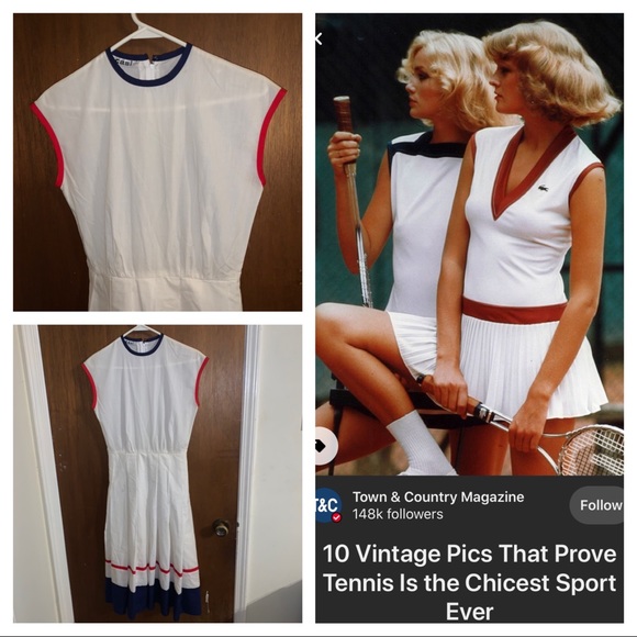 Vintage Dresses & Skirts - Vtg 1970s tennis dress